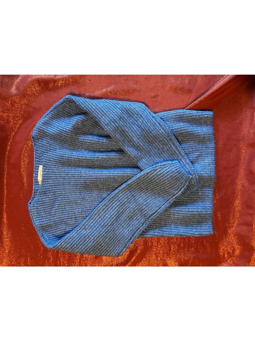 LOFT Sweater Womens S Blue Ribbed Knit Long Sleeve Pullover Crewneck Lightweight